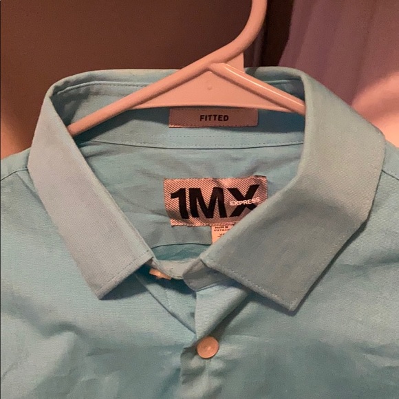 Express Men’s XS Fitted 1MX Dress Shirt - Picture 3 of 3